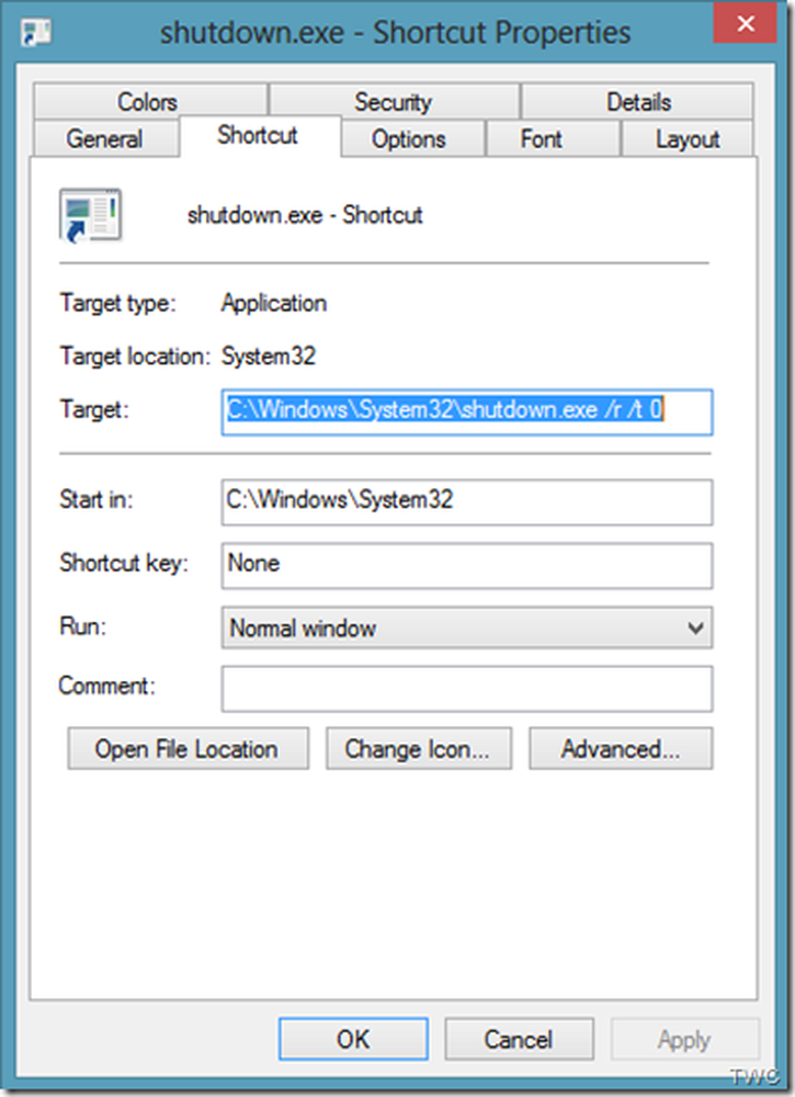 Start options