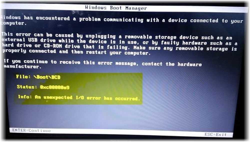 An error has been encountered. Ошибка 0xc00000e9 при запуске Windows. Ошибки ввода-вывода Windows 10. An unexpected i/o Error has occurred. Boot BCD.