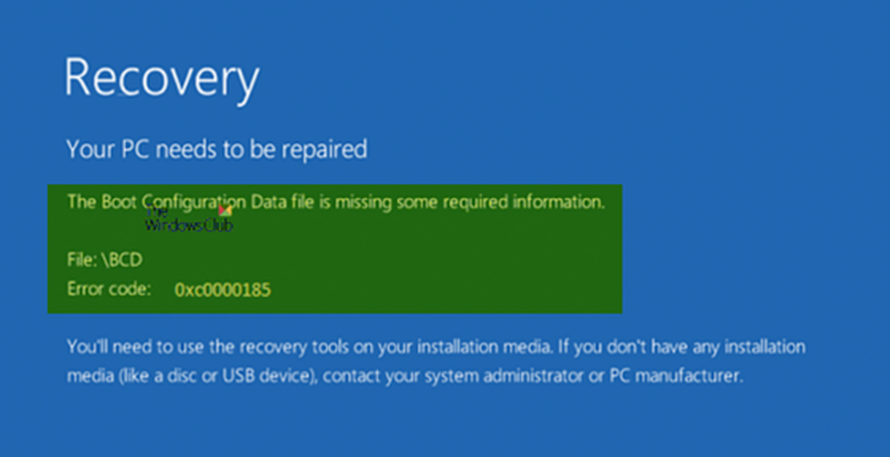 The boot configuration data file. Код ошибки 0xc0000185. 0xc0000185 Windows 10 при загрузке. Синий экран Recovery на Windows 10. Код ошибки 0xc0000185 на ноутбуке Lenovo.