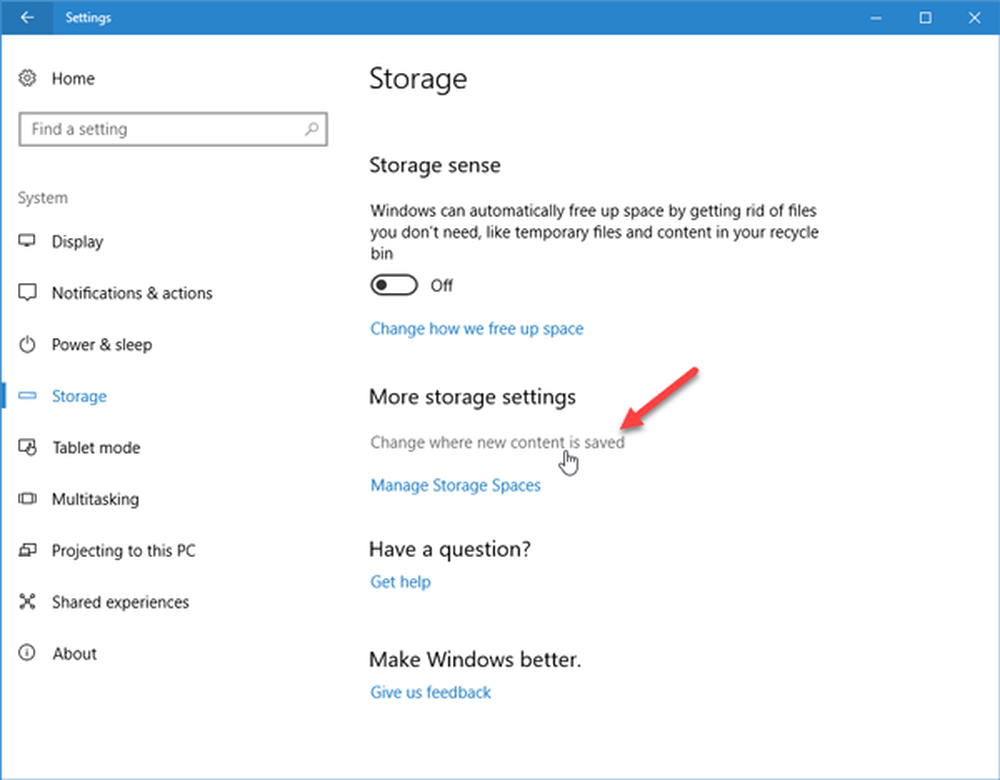 Settings storage. Settings storage