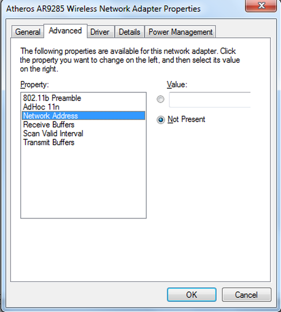 Qualcomm atheros ar9285 wireless network. Adapter properties. Power Management Ethernet Driver. Mac-адресов для Windows, MADMAC. 802.11B Preamble ADHOC 11n Network address receive Buffers scan valid Interval transmit Buffers.
