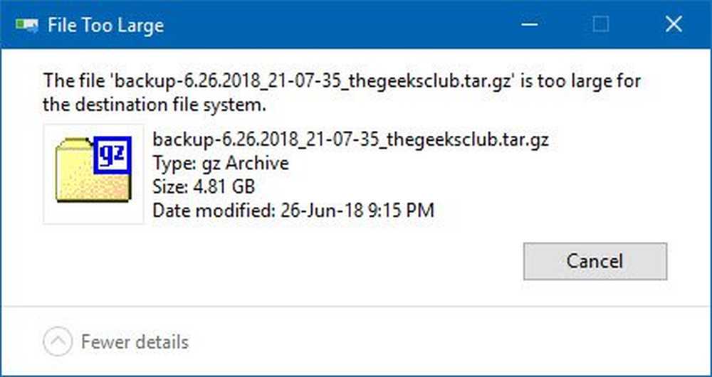 File is too large. The image file is too large for the selected usb device.