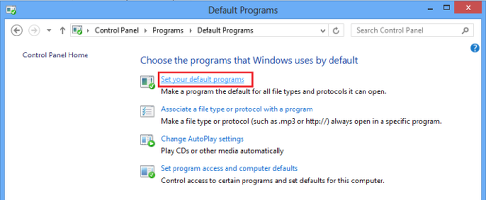 Default program