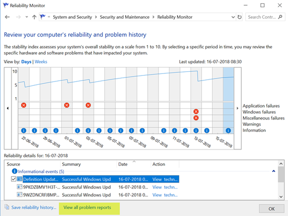 Windows problem reporting. Системный монитор виндовс 10. Ошибка Report problem. Reliability Report Windows 10. Windows upd