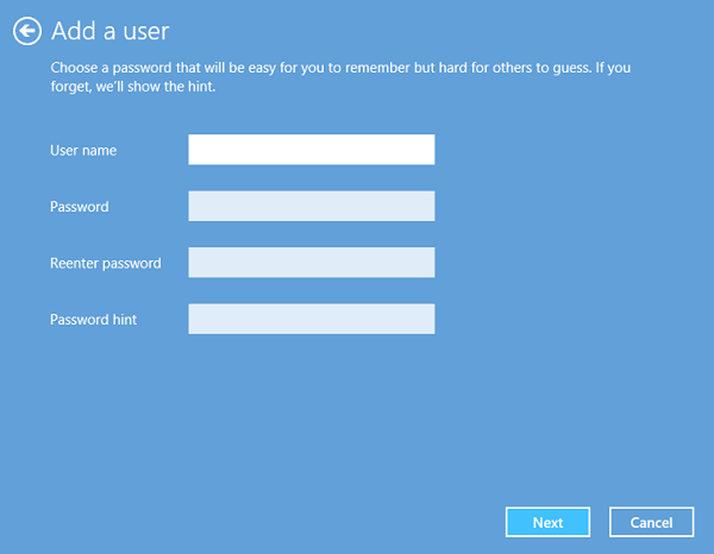 Enter password windows