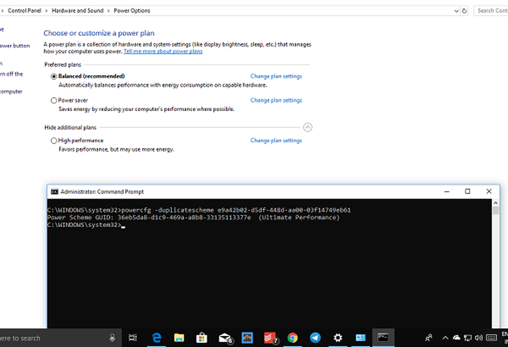 План питания windows 10
