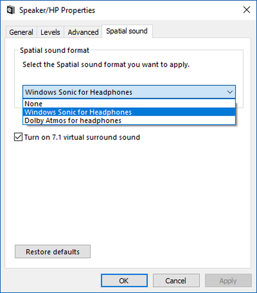 Surround windows 10. Windows sonic для наушников что это. виндовс соник для наушников что это. как отключить 7.1 звук в виндовс 10. пространственный звук windows sonic для наушников не работает.