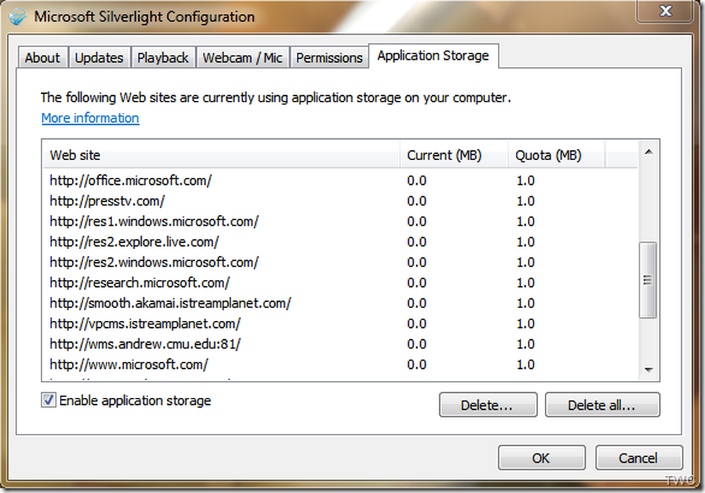 Config option. Silverlight.configuration. storage configuration. microsoft silverlight что это за программа. программы для настройки конфигурации системы.