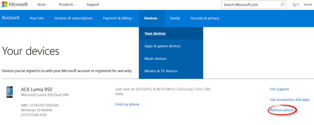 Аккаунты microsoft store
