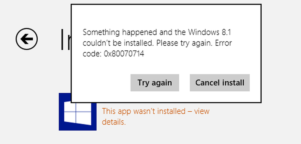 Cancelled error code