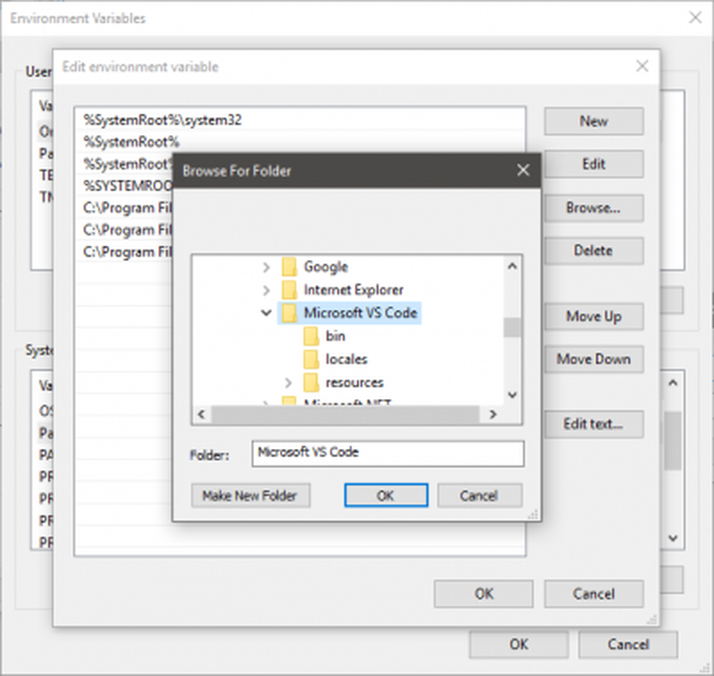 C environment variables