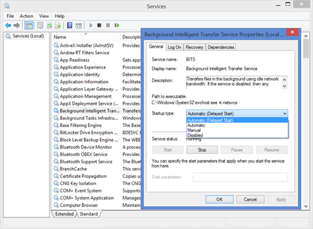 Windows services