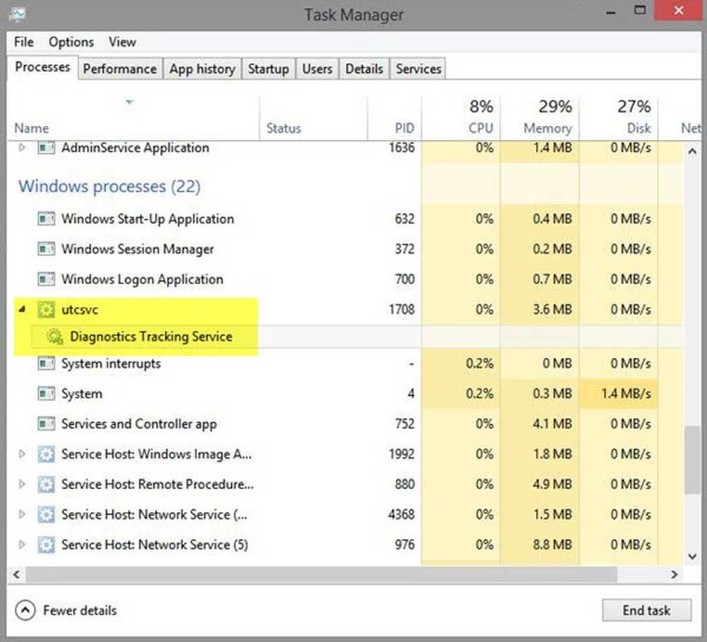 Microsoft telemetry грузит диск
