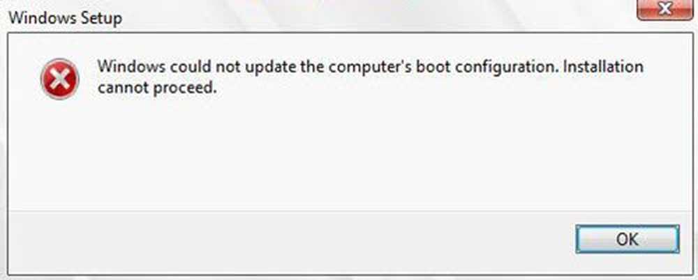 Windows Setup could not configure. Не удалось обновить конфигурацию загрузки компьютера. Windows 7 Boot Updater. This Version of Windows cannot be installed.