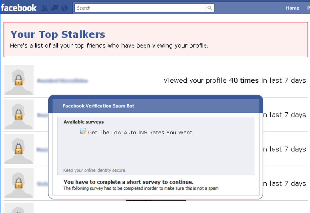 Facebook search