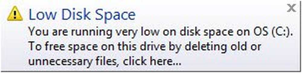 Low disk space. Low Disk Space how is not Windows 7.