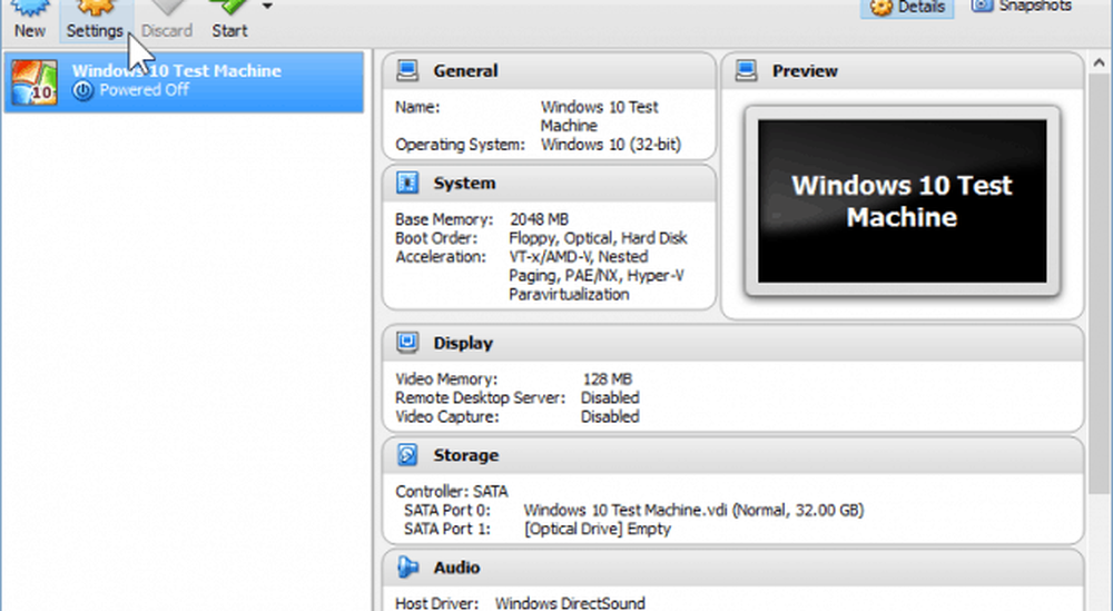 Virtualbox 10