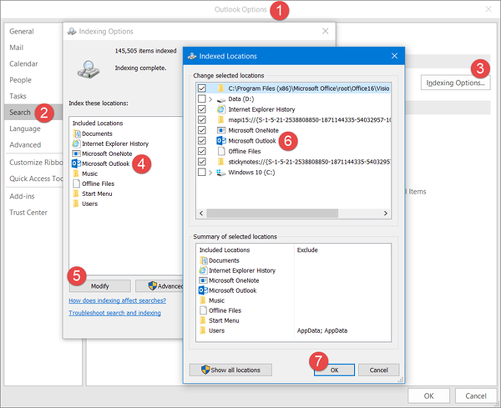 Location index. Поиск в outlook. &quot;outlook indexing options&quot;. outlook неактивны средства поиска. найти ms.