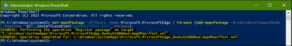 Microsoft edge powershell